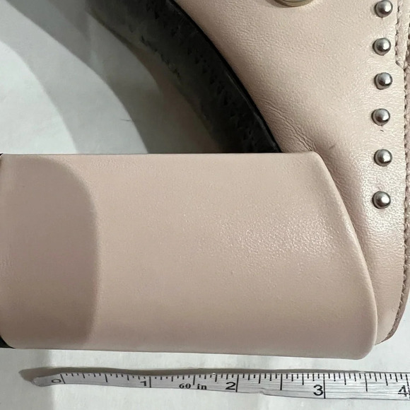 What For Sandals Light Pink Open Toe Mules High Heels Shoes US 9 EU 39 - Picture 9 of 9